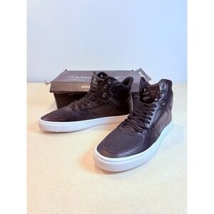 London Fog High Top Sneakers Black Casual Fashion Sneakers Menswear